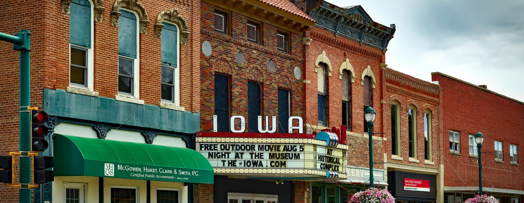 Downtown Rural Iowa Main Street
